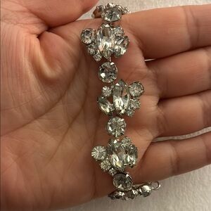 Vintage Weiss Elegant Silver Crystal Bracelet